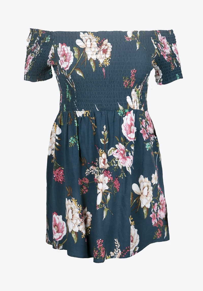 Women's Floral Off Shoulder Top