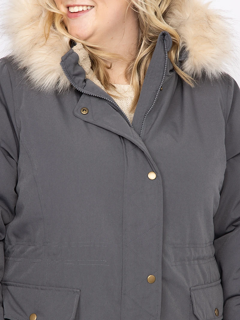 Women's Anorak with Sherpa Lining