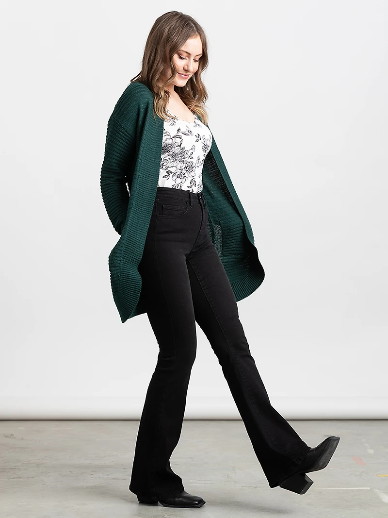 Women's Ribbed Cardigan