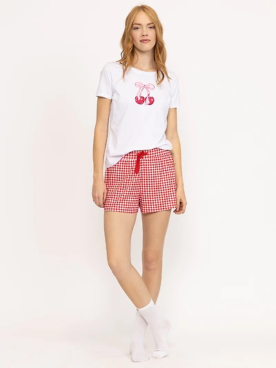 Women's Gingham Sleep Short