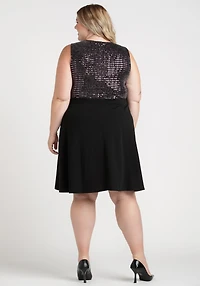 Women's Sequin Top Dress