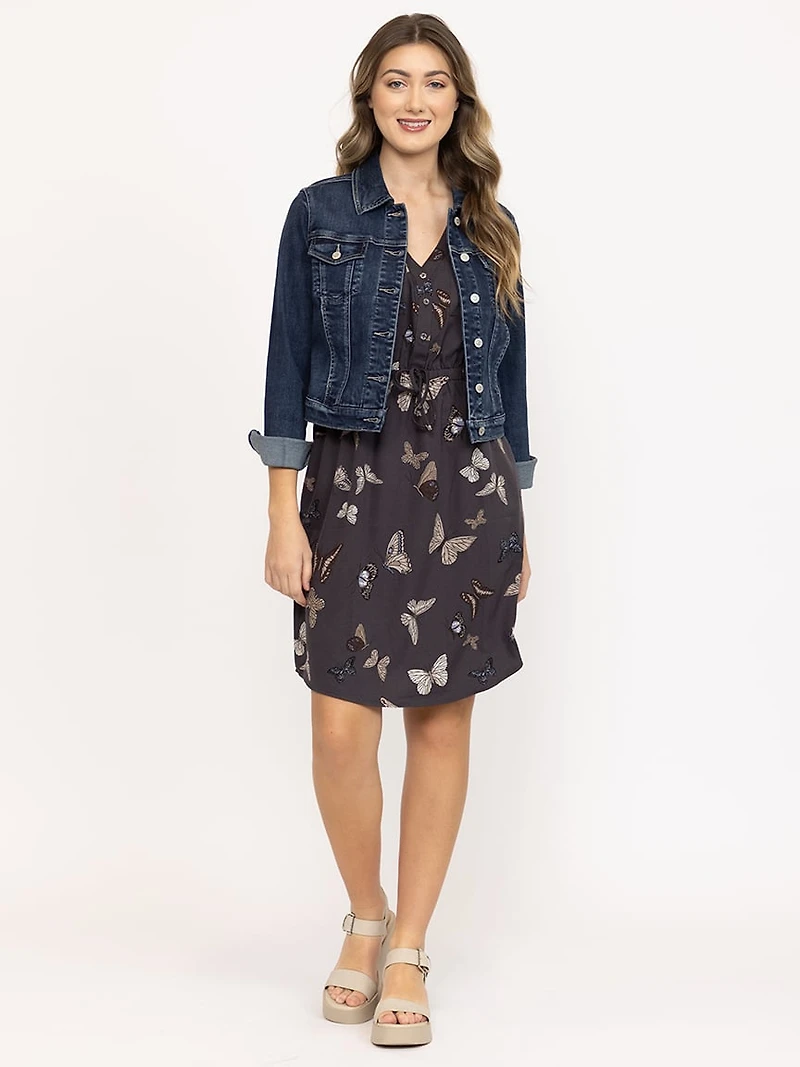 Women's Butterfly Print Dress
