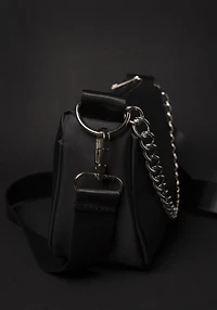 Women's Chain Nylon Crossbody Bag