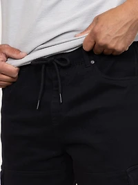 Men's Black Cargo Sneaker Pant