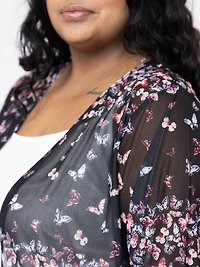 Women's Butterfly Mesh Cardigan