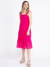 Women's Swissdot Midi Dress