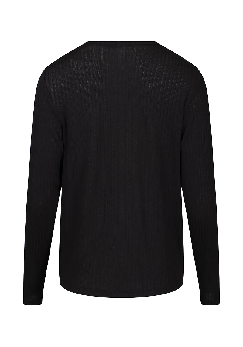 Women's Rib Knit Tie Front Top