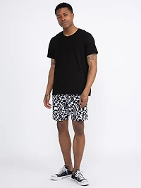 Men's Checkerboard Board Short