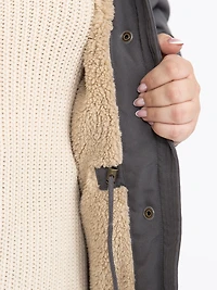 Women's Anorak with Sherpa Lining