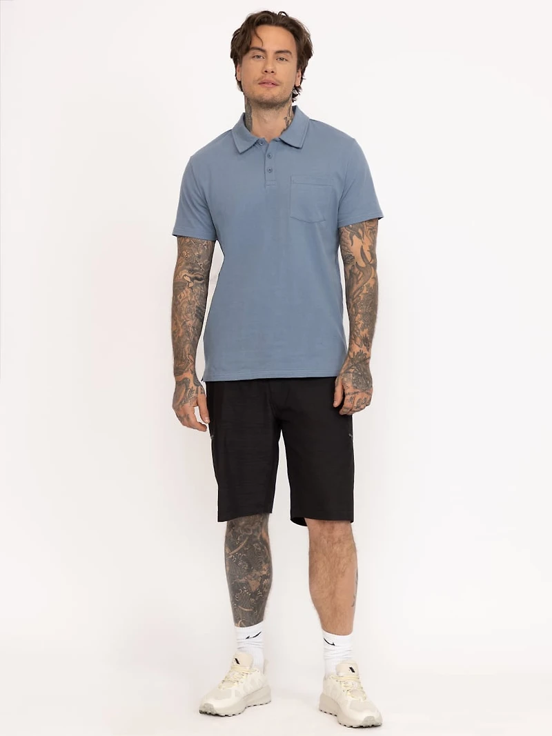 Men's Washed Polo Tee