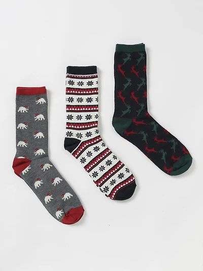 Men's Christmas Crew Socks