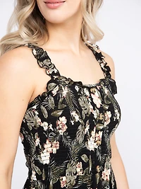 Women's Smocked Button Front Dress