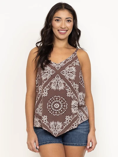 Women's Bandana Print Tank