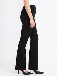 Women's Black Pull-on Ponte Boot Cut Pant