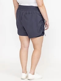 Women's Ruched Hybrid 2-in-1 Shorts