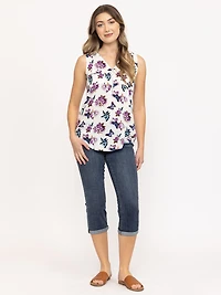 Women's Butterfly Floral Tank