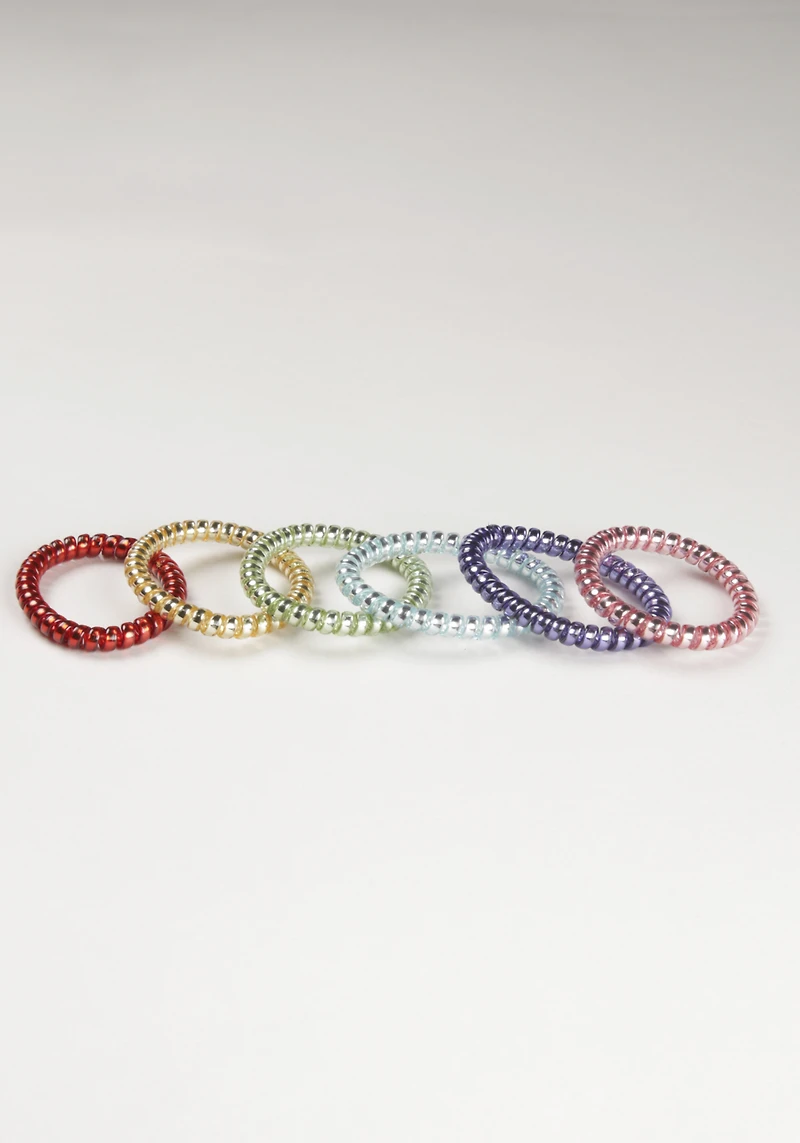 Women's Holographic Jelly Spirals