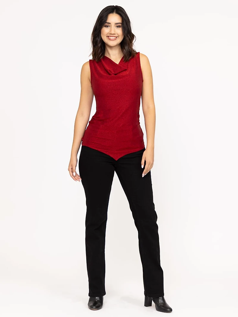 Women's Embellished Black Straight Leg Jeans