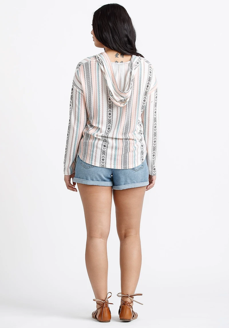 Women's Pastel Stripe Hoodie