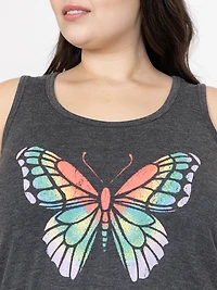Women's Butterfly Scoop Neck Tank