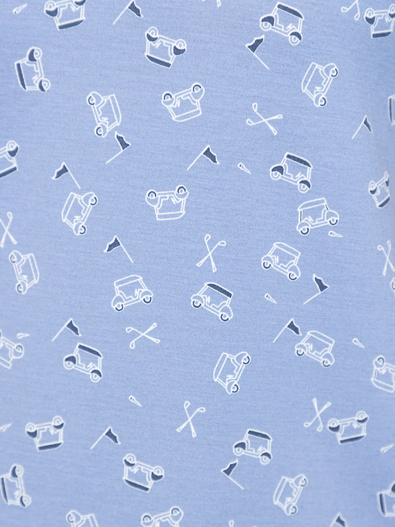 Men's Performance Printed Polo Tee