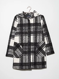 Women's Boucle Plaid Coat