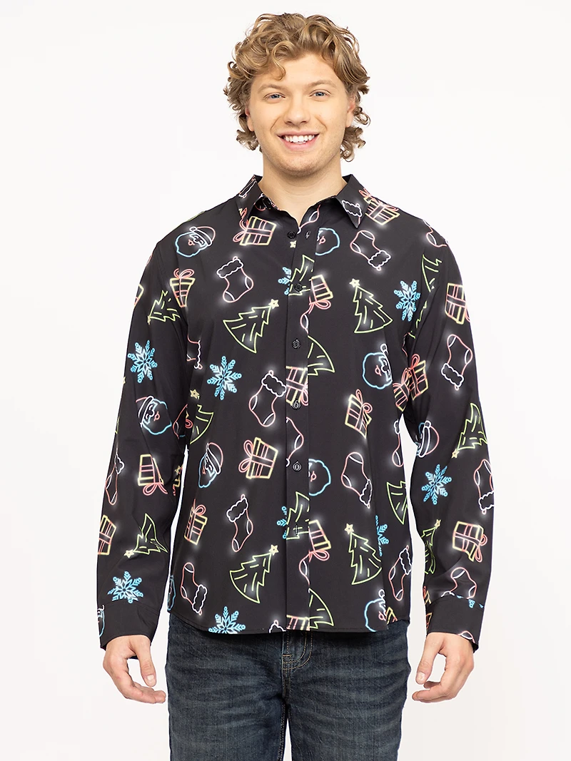 Men's Neon Lights Shirt