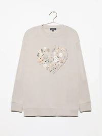 Women's Autumn Heart Sweat Shirt