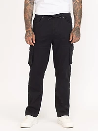 DNM WORKS Men's Black Cargo Sneaker Pant