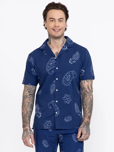 Men's GBC Paisley Resort Shirt