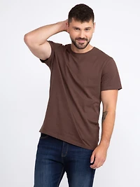 Men's Solid Crew Neck Tee