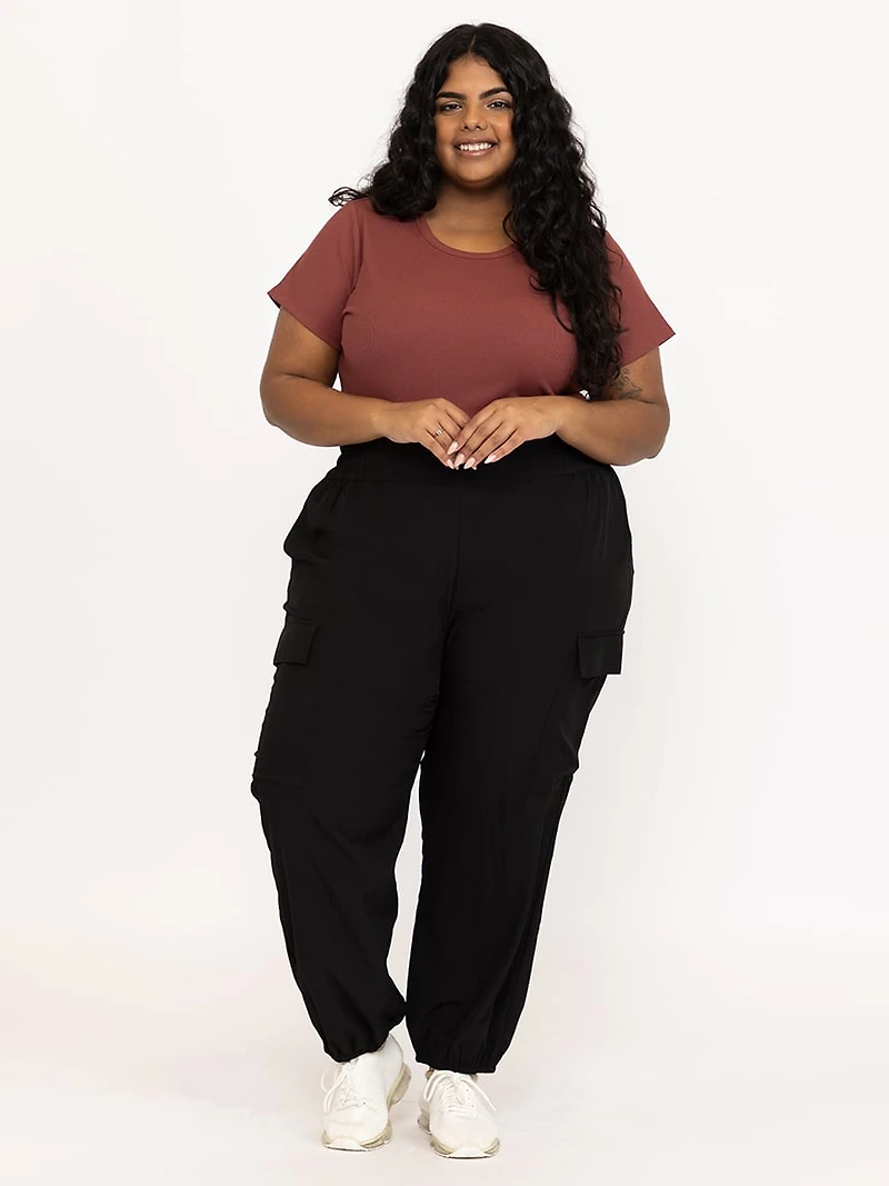 Women's Crew Neck Rib Tee