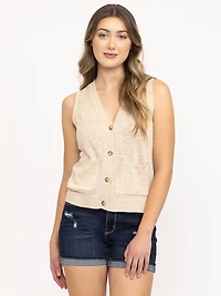 Women's Button Front Vest