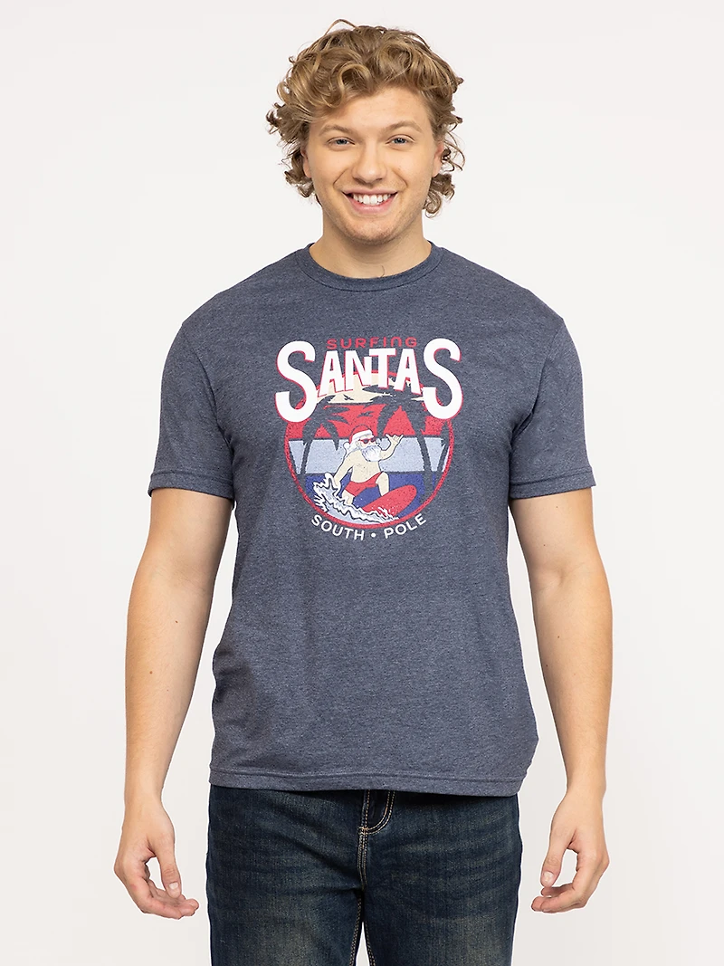Men's Surfing Santa