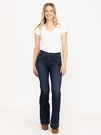 Women's Wrangler Bespoke High Rise Dark Wash Trouser Jean