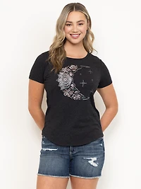 Women's Floral Moon Relaxed Tee