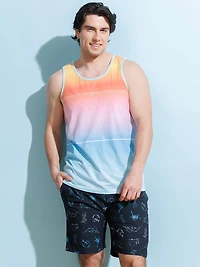 Men's Printed Neon Hybrid Shorts