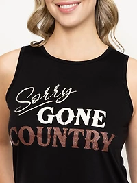 Women's Gone Country Hanky Hem Tank