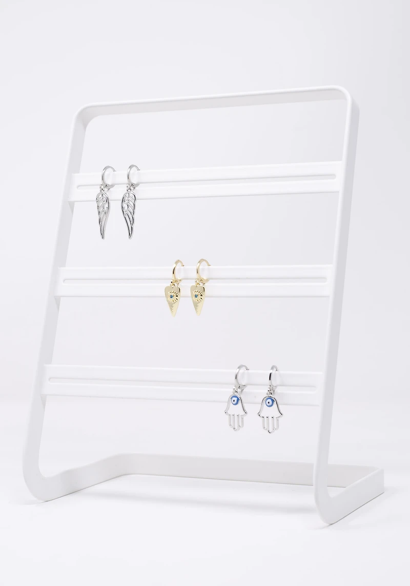 Evil Eye Trio Earrings