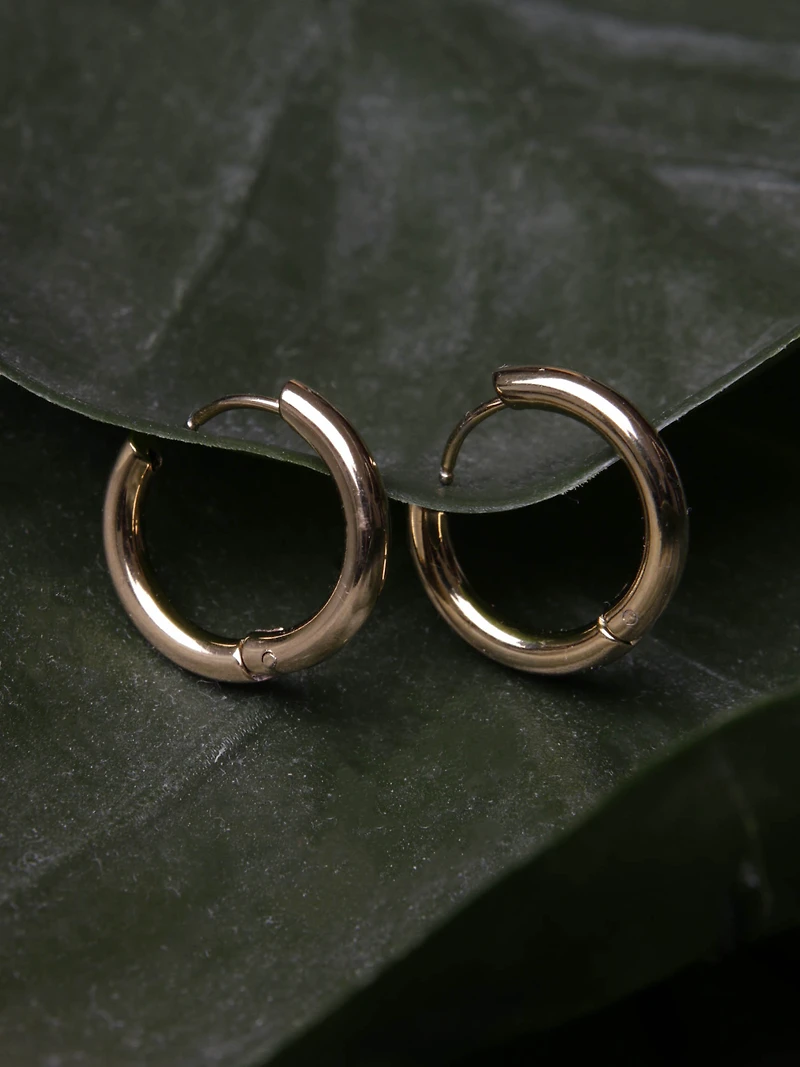 Women's Large Snap Hoop Earrings