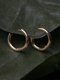 Women's Large Snap Hoop Earrings