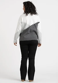 Women's Chevron Blocked Sweater