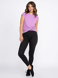 Women's Rib Twist Front Tee
