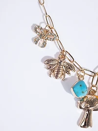 Paperclip Charm Neck