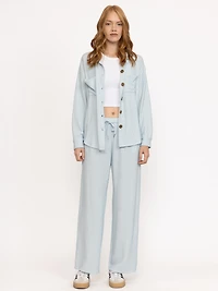 Women's Wavy Rib Wide Leg Pant