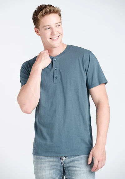 Men's Vintage Henley Tee