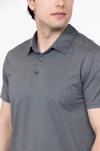 Men's Active Textured Polo Shirt
