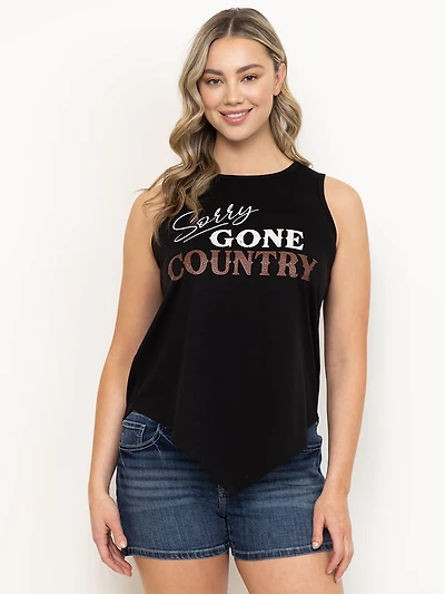 Women's Gone Country Hanky Hem Tank