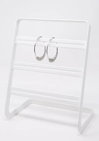 Clutchless Leaf Hoop Earring