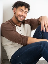 Men's Baseball Henley Shirt